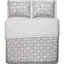 Набір постільної білизни 2,0сп Ardesto Gloria, 200х220см, 100% бавовна, сатин, геометрія, сірий (ART2022PG) - мініатюра 1
