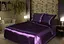 Наволочка фіолетова атласна 50х70 см - мініатюра 1