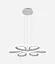 Люстра подвесная светодиодная Sirius LCD3061 WT белая - миниатюра 3