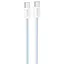 Дата кабель Hoco X104 Source 60W Type-C to Type-C (1m) Blue - мініатюра 1