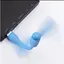 Портативний гнучкий USB міні-вентилятор для ноутбука/powerbank (Blue) - мініатюра 2