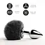 Анальна пробка FeelzToys Bunny Tails Butt Plug Black - мініатюра 2