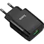Сетевое зарядное устройство Hoco C72Q Glorious 18W Black (732507) [125143] - миниатюра 1