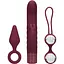 Набор секс-игрушек Loveline Sexplore Toy Kit for Her 3 шт. бордовый - миниатюра 1