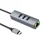 Перехідник Hoco Hub HB34 USB to USB 3.0 x 3+RJ45 /19 - мініатюра 3
