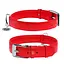 Нашийник для собак шкіряний Waudog Glamour з QR-паспортом без прикрас XL Ш 35 мм Д 46-60 см червоний - мініатюра 1