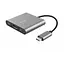 Док-станція для ноутбука Trust Dalyx 3-in-1 Multiport USB-C Adapter ALUMINIUM (23772) - мініатюра 1