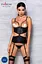 Корсет з відкритими грудьми Passion JANNIES CORSet S/M black стрінги в наборі - мініатюра 5