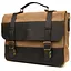 Мужской портфель из канваса и кожи наппа TARWA 36х27х10 см sum0028406 - миниатюра 1