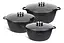 Набор кастрюль Edenberg EB-8151 6 предметов черный - миниатюра 2