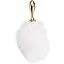 Металлическая анальная пробка Кроличьи хвост Lockink Sevanda White Bunny-Tail Anal Rose-shape Plug - миниатюра 6