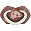 Пустушка Canpol babies Sleepy Koala силіконова симетрична 6-18 міс. 2 шт. бордова з рожевим (22/659_pin) - мініатюра 3