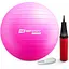 Фитбол Hop-Sport 55см маджента + насос - миниатюра 3