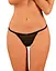 Прозрачные стринги с кружевом Obsessive Celia Noir thong XL/XXL - миниатюра 3