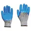 Перчатки Сила со вспененным латексным покрытием р10 серо-синие - миниатюра 1