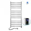 Электрический полотенцесушитель Navin Классик Квадро 500x1200 Sensor с таймером, левый 10-016153-5012, Хром, Левое, Электронный - миниатюра 1
