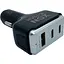 Автомобільний зарядний пристрій XON MaxCharge Type-C 82.5W 2 x Type-C PD30 + Type-A 15V/1.5A Black (5060948063500) - мініатюра 3