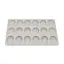 Форма силиконовая для выпечки печенья Мадлен на 18 ракушек 32х24х1.4 см C381, Kitchen Master Серый 87173 - миниатюра 6