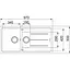 Кухонна мийка Franke Basis фраграніт, прямокут., з крилом, 970х500х200мм, чаша - 2, врізна, воникс - мініатюра 2