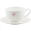 Чашка с блюдцем фарфоровая Tudor СЕТКА 350 мл (TU2755) - миниатюра 1