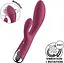Вібратор-кролик Satisfyer Spinning Rabbit 1 20 см бордовий - мініатюра 2
