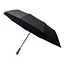 Парасоля Yiwu HP-23-8B автоматична складна 116 см з дерев'яною ручкою чорна - мініатюра 1