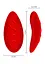 Вибратор в трусики Toy Joy Divine The Sensual Panty Pleaser 9 см красный - миниатюра 4