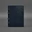Шкіряний блокнот на кільцях (софт-бук) 9.0 з твердою синьою обкладинкою - мініатюра 7