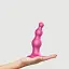 Насадка для страпону Strap-On-Me Dildo Plug Beads Framboise Metallic M - мініатюра 3