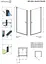 Душові двері Radaway Nes Black DWJ I Frame 90 см 10026090-54-56L - мініатюра 2