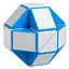 Змейка рубика Smart Cube бело-голубая в коробке SCT401 - миниатюра 1