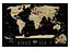 Скретч карта мира 1DEA.me Travel Map Weekend Black World (gold) (англ.) (13072) - миниатюра 2