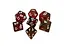 Набір кубиків Double Color Glitter 7 Dice Set - Black-Red , 7 шт. (g7dglitdc13) - мініатюра 1