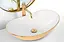 Умивальник Rea Royal white gold накладний REA-U7808, Золотий - мініатюра 3