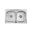 Кухонная мойка Kroner KRP Satin-5080Z (0,8 мм) CV022822, Satin - миниатюра 1