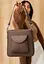Жіноча шкіряна сумка Stella темно-бежева - мініатюра 3