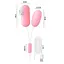 Двойное вакуумное виброяйцо "Вуманайзер" с USB кабелем 10 режимов 5,3 см. Розовый K000913 - миниатюра 3
