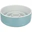 Миска Trixie Медленное кормление для собак, керамика, 14 см, 450 мл (серая/голубая) - миниатюра 5