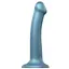 Насадка для страпону Strap-On-Me Mono Density Dildo Blue M одношаровий силікон гнучкий діаметр 3.3 см - мініатюра 1