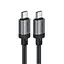Кабель Acefast C20-03 USB-C to USB-C aluminum alloy charging data cable чорний - мініатюра 3