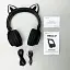 Наушники Borofone BO18 Cat Ear Black - миниатюра 4