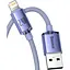 Кабель Baseus Crystal Shine Series Lightning 2.4A (1.2m) purple (CAJY000005) - мініатюра 2