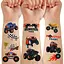Набір дитячих тимчасових тату «Колеса-монстри» set-10-kids-tatto-cars - мініатюра 2