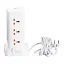 Сетевой фильтр-удлинитель Yiwu HP-5-5 TOWER B23 2,8 м 9 розеток 3USB + 1PD белый  - миниатюра 6