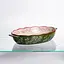 Форма для запекания Vintage 35×22×5 (см) овальная форма для выпекания в духовке с ручками Зеленый Yiwu HM05-03 - миниатюра 3