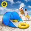 Намет пляжний 4FIZJO Pop-Up 195 x 120 см саморозкладний Blue/Red (P-5905973405164) - мініатюра 3