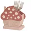 Подставка для сушки и хранения столовых приборов в виде домика, Yu Xin Розовый 87646 - миниатюра 1