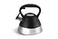 Якісний металевий чайник із свистком Edenberg EB-8827 із нержавіючої сталі для газової плити чорний - мініатюра 1