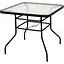 Садовый стол Costway Jupiter стеклянный - миниатюра 1