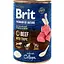 Влажный корм Brit Premium by Nature для собак говядина с потрохами 400 г - миниатюра 1